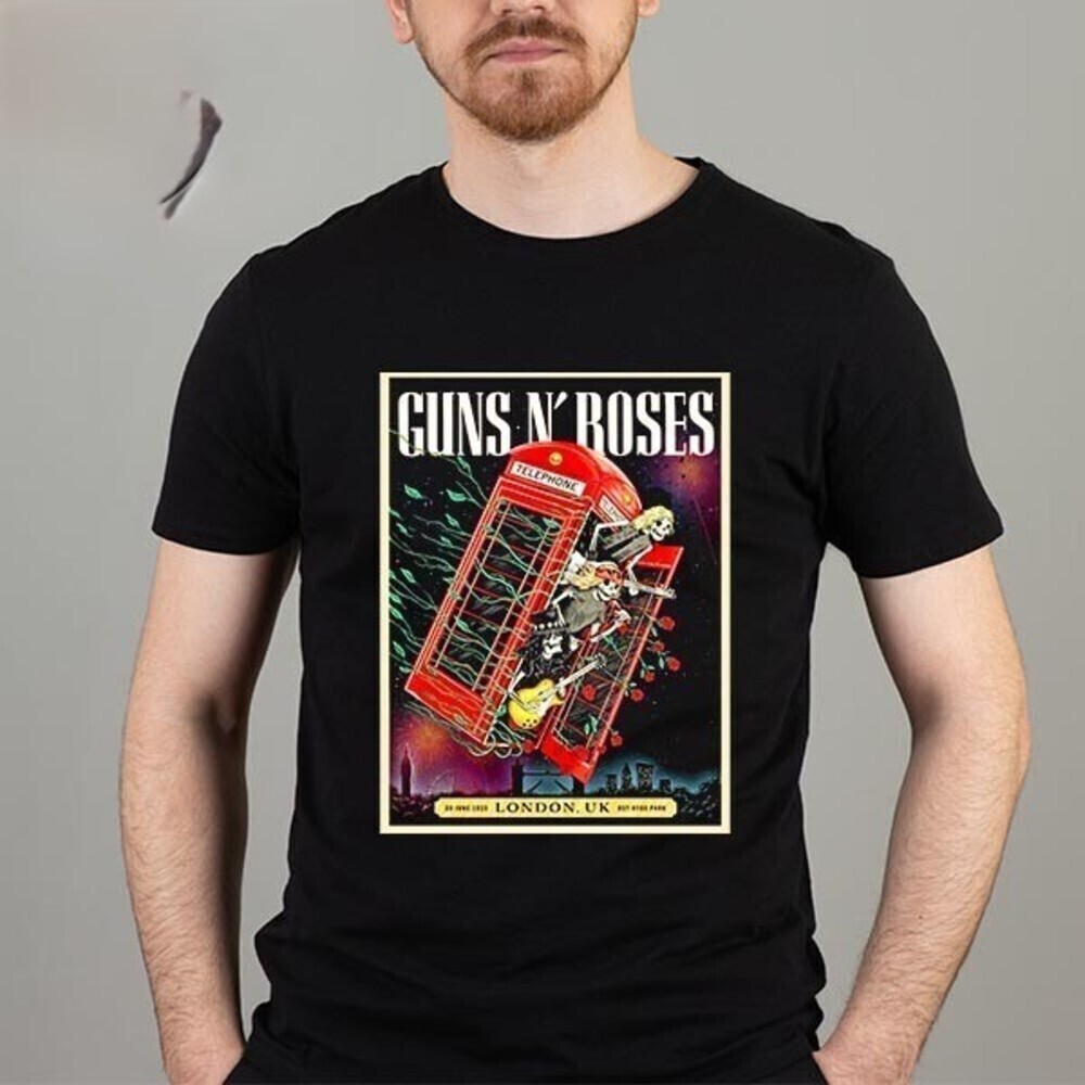 Guns N Roses Bst Hyde Park London Uk Fan Gifts Classic Graphics Tshirt